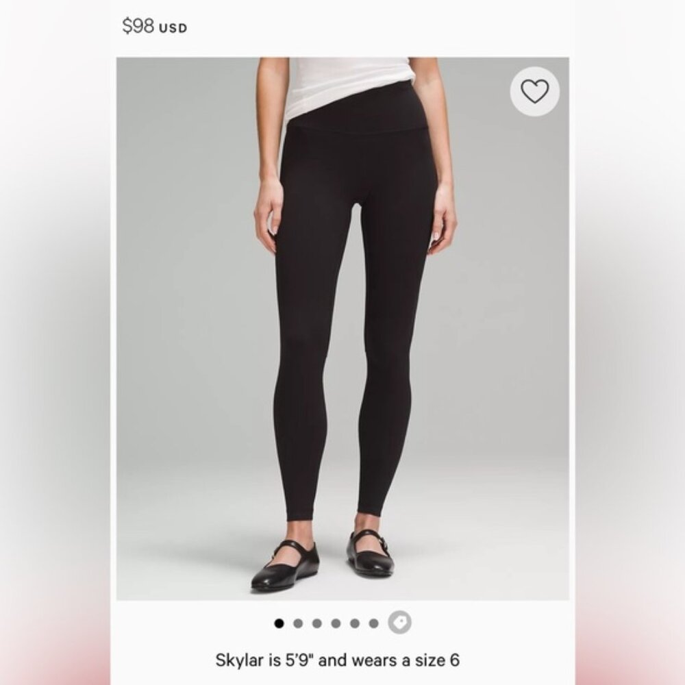 2 pairs of high rise lulu leggings size 12